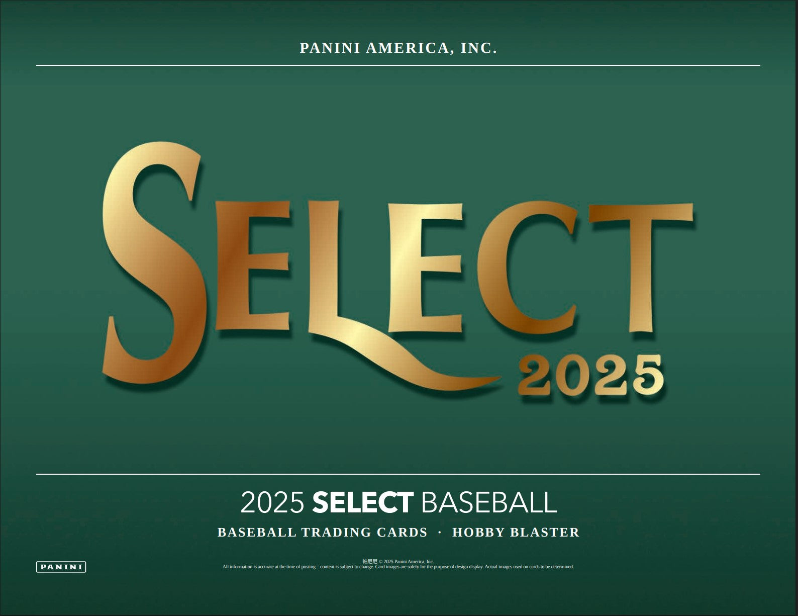 2025 MLB Panini Select Baseball 6-Pack Hobby Blaster Box