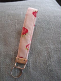 6” Strawberry Design Fabric Key Fob