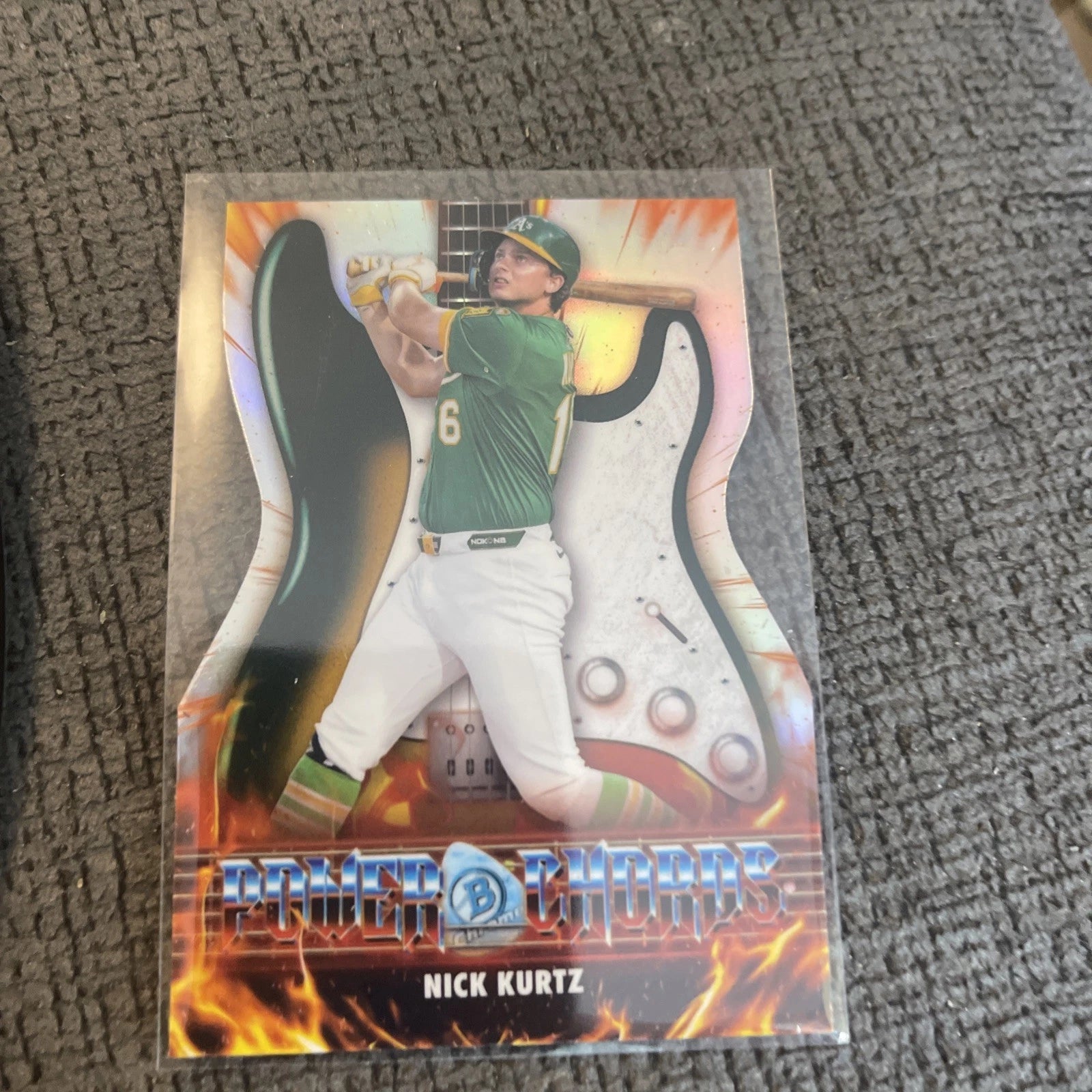 2026 Bowman Baseball - Nick Kurtz Chrome Die-Cut Power Chords SP - Athletics